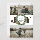 Acorn Wreath Kerstfeestdag Magnetische Uitnodiging (Voorkant)