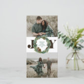 Acorn Wreath Kerstmis Feestdagenkaart (Staand voorkant)