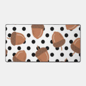 Acorn Zwart Stippen Herfst Y2K Patroon Bureaumat (Voorkant)