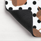 Acorn Zwart Stippen Herfst Y2K Patroon Muismat (Hoek)