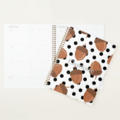 Acorn Zwart Stippen Herfst Y2K Patroon Planner (Display)
