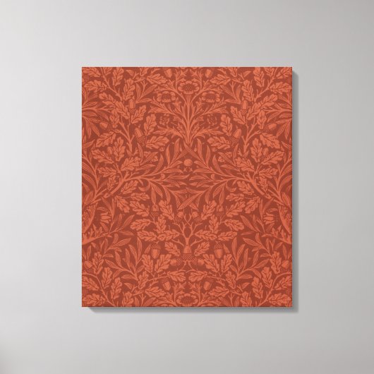 Acorns and Oak Leaves (van William Morris) Canvas Afdruk (Voorkant)
