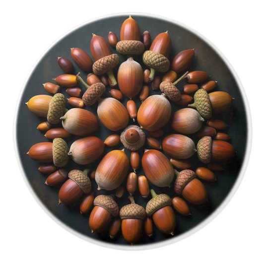 Acorns Keramische Knop (Voorkant)