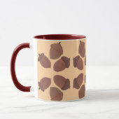Acorns Pattern on Custom Mugs Mok (Links)