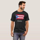 Acosta Puerto Ricaanse vlag T-shirt (Voorkant volledig)