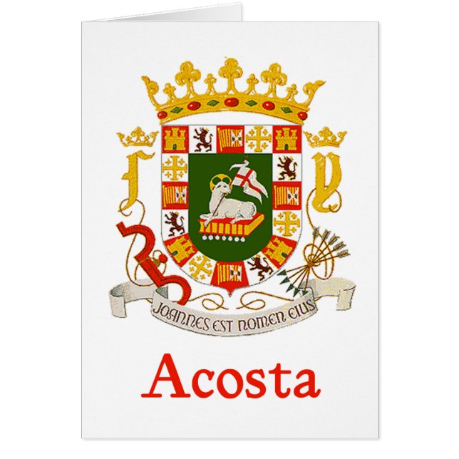 Acosta Shield of Puerto Rico (Voorkant)