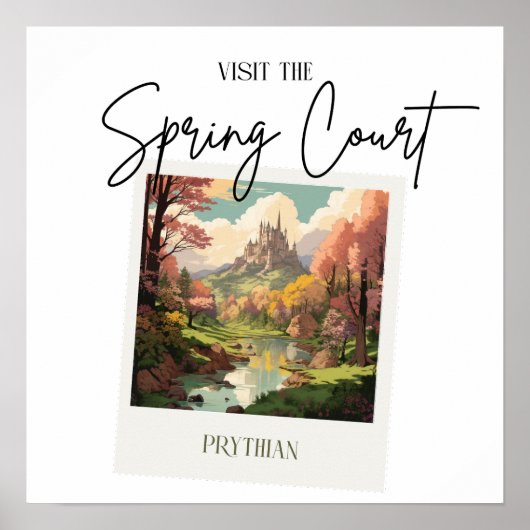 ACOTAR Spring Court Reisposter Poster (Voorkant)