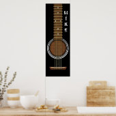 ACOUSITISCHE GUITAR 12 X 36 POSTER BANNER (Keuken)