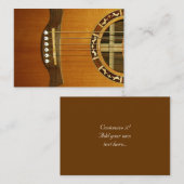Acoustic 6 String Guitar Visitekaartje (Voorkant / Achterkant)