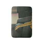 acoustic bass electric guitar gift badmat (Voorkant Verticaal)