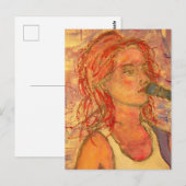 Acoustic Girl Briefkaart (Voorkant / Achterkant)