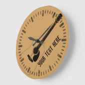 Acoustic Guitar And Your Own Text Grote Klok (Hoek)