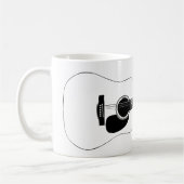 Acoustic Guitar And Your Own Text Koffiemok (Links)