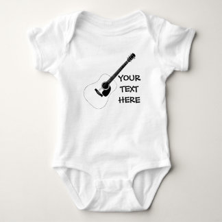 Acoustic Guitar And Your Own Text Romper