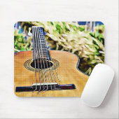 Acoustic Guitar Art Muismat (Met muis)