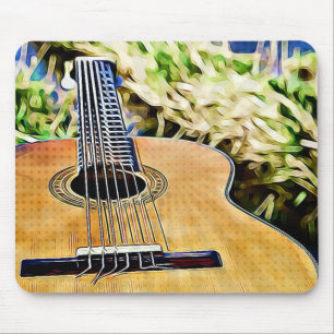 Acoustic Guitar Art Muismat