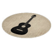Acoustic Guitar Art Script Background Snijplank (Hoek)