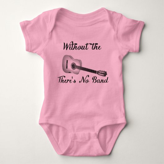 Acoustic Guitar Baby Tutu Bodysuit (Voorkant)