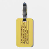 Acoustic Guitar Bagagelabel (Achterkant verticaal)