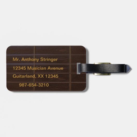 Acoustic Guitar Bagagelabel 2 (Achterkant horizontaal)