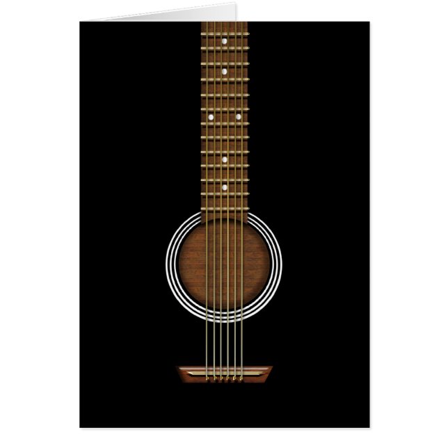 ACOUSTIC GUITAR BIRTHDAY GREETING (Voorkant)