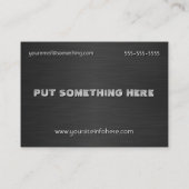 Acoustic Guitar Black Visitekaartje (Achterkant)