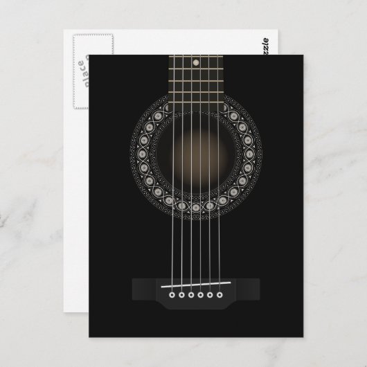 Acoustic Guitar Briefkaart (Voorkant / Achterkant)