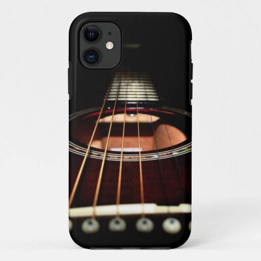 Acoustic Guitar Close-Up iPhone5 Hoesje-Mate Barel Case-Mate iPhone Case (Achterkant)