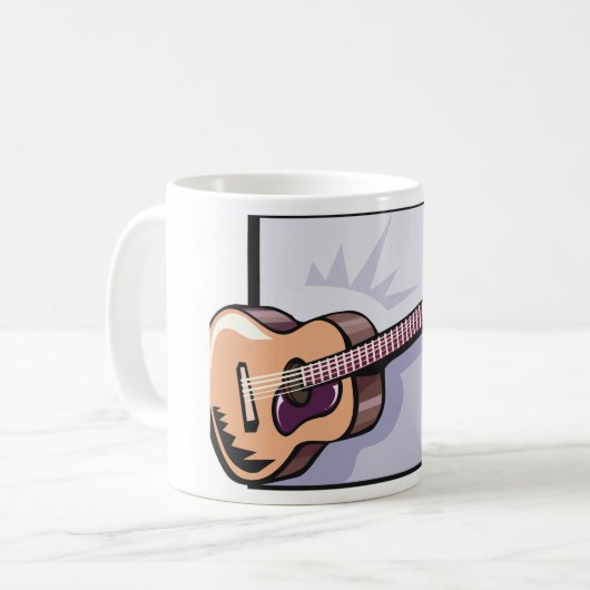 Acoustic Guitar Coffee Mok (Voorkant links)