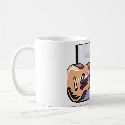 Acoustic Guitar Coffee Mok (Links)