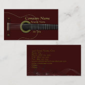 Acoustic Guitar Cool Visitekaartje (Voorkant / Achterkant)