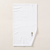 Acoustic Guitar Design Monogrammed Bad Handdoek (Handdoek)