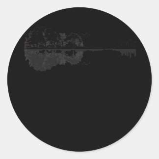 Acoustic Guitar Earth Has Music For Those Who Ronde Sticker