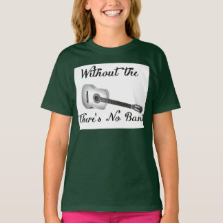 Acoustic Guitar Girls American Apparel ¾ Sleeve Ra T-shirt