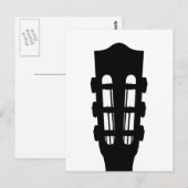 Acoustic Guitar Head Briefkaart (Voorkant / Achterkant)
