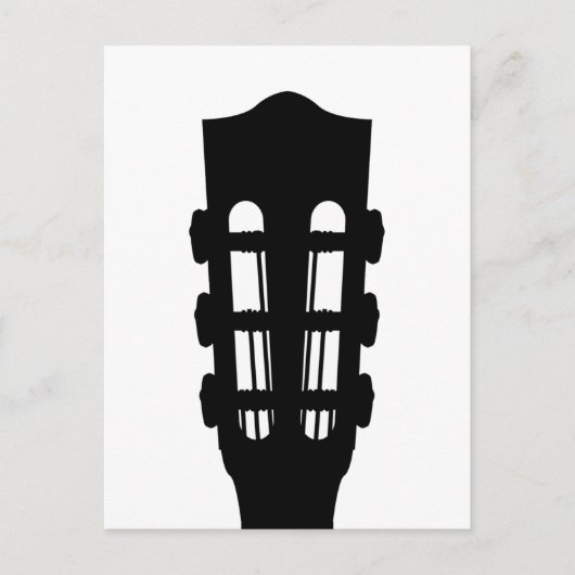 Acoustic Guitar Head Briefkaart (Voorkant)