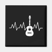 Acoustic Guitar Heart Beat Magneet (Voorkant)