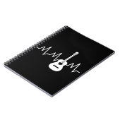 Acoustic Guitar Heart Beat Notitieboek (Linkerzijde)