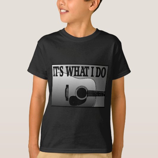 ACOUSTIC GUITAR-IT IS WAT IK DOE T-SHIRT (Voorkant)