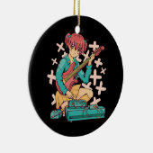 Acoustic Guitar Japanse Muziek Kawaii Anime Keramisch Ornament (Rechts)