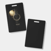 Acoustic Guitar Lite Badge (Voor- en achterkant)