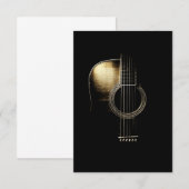 Acoustic Guitar Lite Bedankkaart (Voorkant / Achterkant)