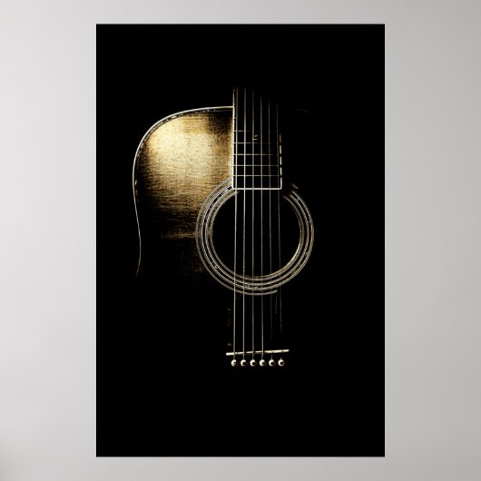 Acoustic Guitar Lite Poster (Voorkant)