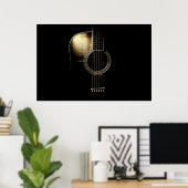 Acoustic Guitar Lite Poster (Thuiskantoor)