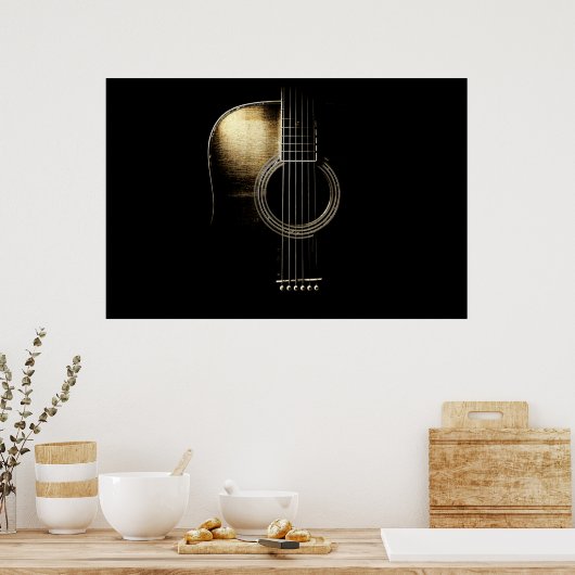 Acoustic Guitar Lite Poster (Keuken)