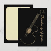 Acoustic Guitar Logo Briefkaart (Voorkant / Achterkant)