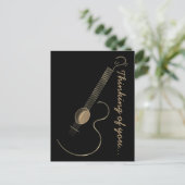 Acoustic Guitar Logo Briefkaart (Staand voorkant)