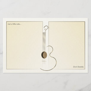 Acoustic Guitar-Logo Design-laptop Briefpapier