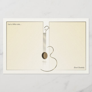 Acoustic Guitar-Logo Design-laptop Briefpapier