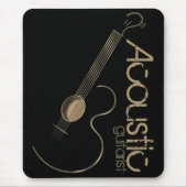 Acoustic Guitar Logo Mousepad Muismat (Voorkant)